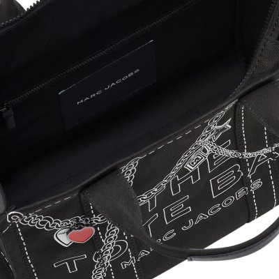 THE TROMPE L'OEIL CHARM CANVAS MEDIUM TOTE BAG